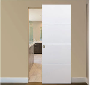 Nova HG008 White Drawing Laminated Modern Magic Door - Doors and Beyond