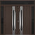 Nova Inox S2 Modern Exterior Double Door 72x80 W/ (2) 12