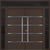 Nova Inox S3 Modern Exterior Double Door 72x80 W/ (2) 12