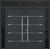 Nova Inox S3 Modern Exterior Double Door 72x80 W/ (2) 12