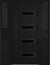 Nova Inox S4 Modern Exterior Single Door W/ (2) 12