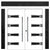 Nova Inox S4 Modern Exterior Double Door 72x80 W/ (2) 12