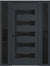 Nova Inox S5 Modern Exterior Single Door W/ (2) 12