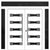 Nova Inox S5 Modern Exterior Double Door 72x80 W/ (2) 12