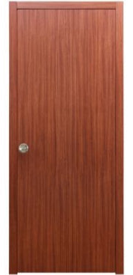 Nova M34 Sapele Laminated Modern Pocket Door - Doors and Beyond