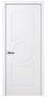Nova Ovalo Soft White Laminated Modern Pre-Hung Door