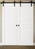Nova Stile 029 Soft White Laminated Modern Double Barn Door