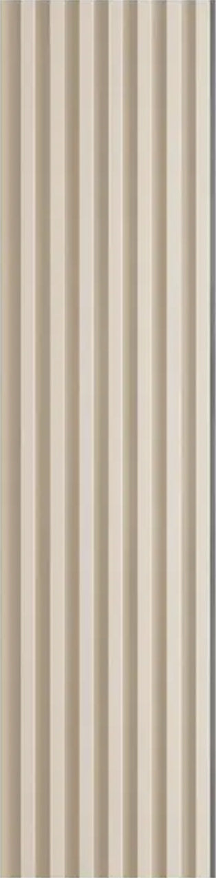 VILO Slat Panel S Satin Cream 104 5/16" x 5 13/16" - Doors and Beyond