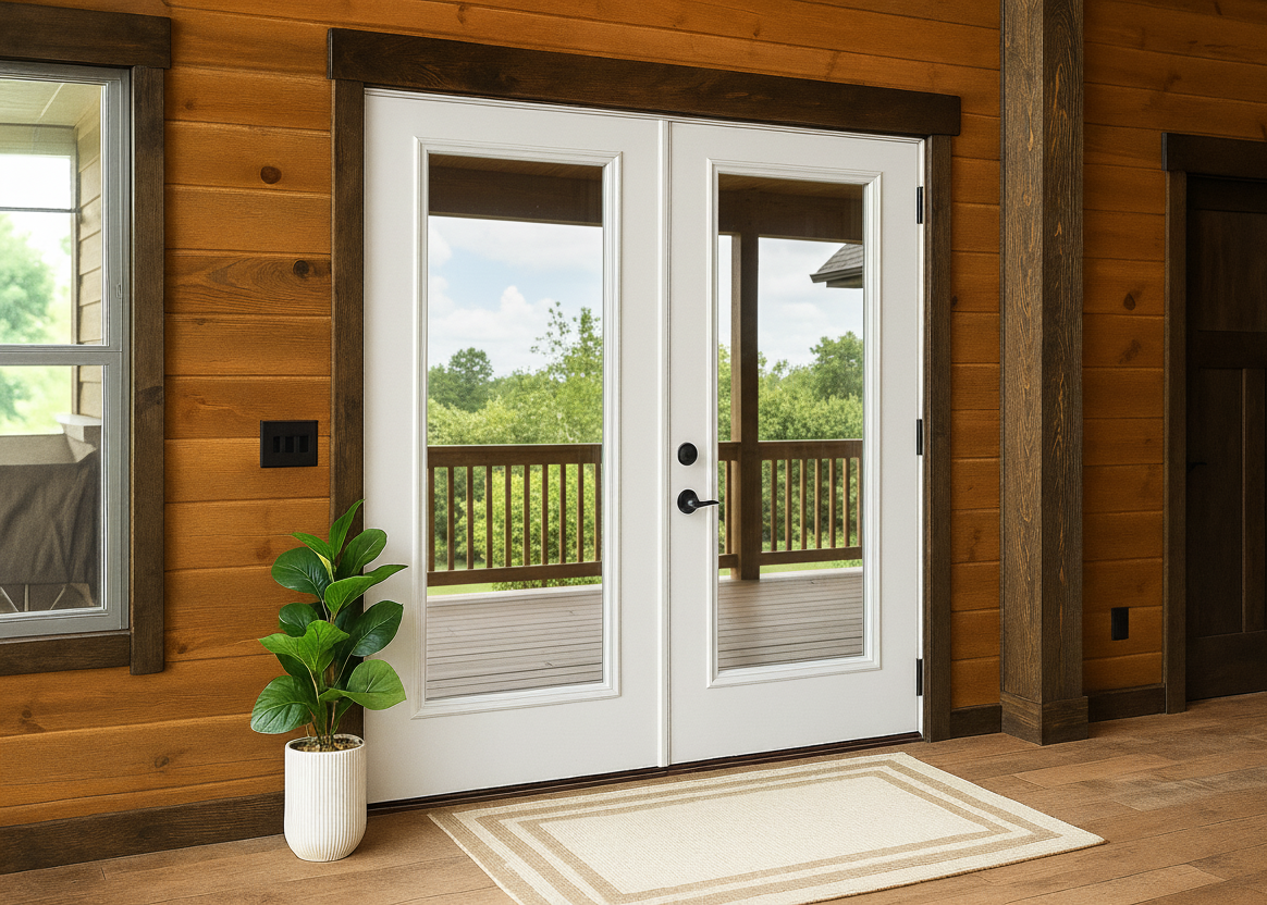 ProVia Legacy Steel 20GA Heavy Duty Patio Double Door Downsized 72x80 White/White Double Pane Low-E W Argon Gas - Doors and Beyond