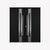 Nova Inox S2 Modern Exterior Double Door 72x80 - Unit 74x81 1/2 - Black - Doors and Beyond