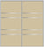 Custom Sliding Aluminum Doors - Style 08 - 2 doors  - Beige Glass