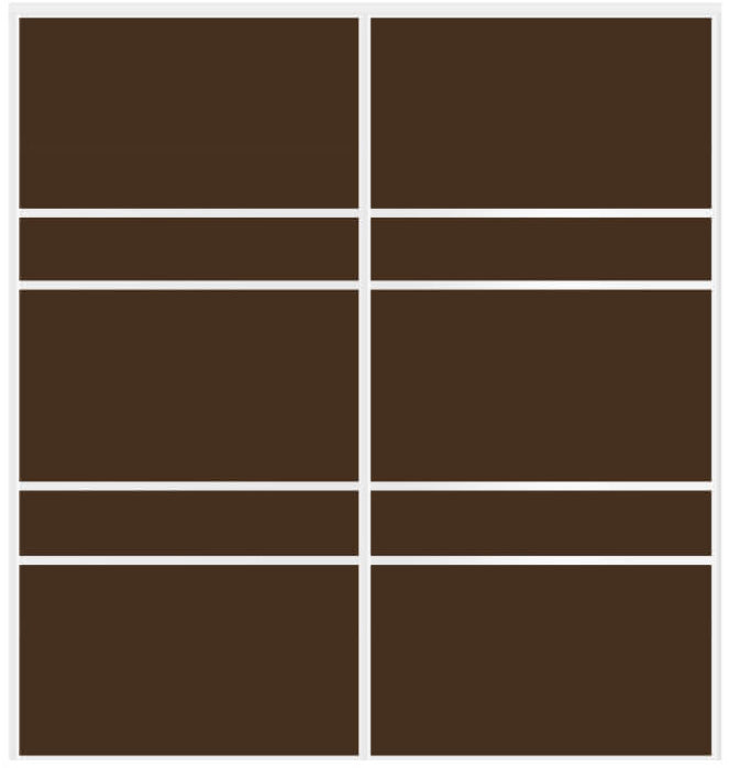 Custom Sliding White Aluminum Doors - Style 08 - 2 doors - Brown Glass - Doors and Beyond