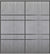 Custom Sliding Black Aluminum Doors - Style 08 - 2 doors  - Light Gray