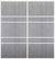Custom Sliding White Aluminum Doors - Style 08 - 2 doors  - Light Gray