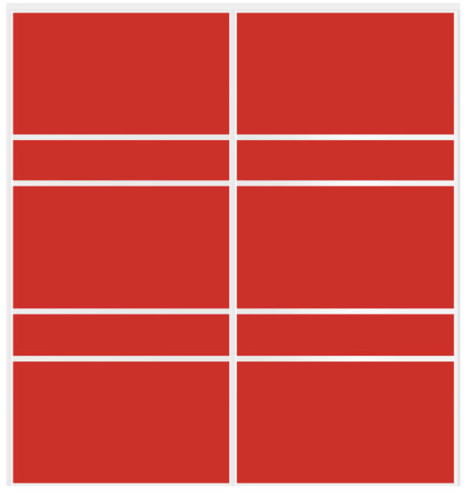 Custom Sliding White Aluminum Doors - Style 08 - 2 doors - Light Red Glass - Doors and Beyond