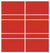 Custom Sliding White Aluminum Doors - Style 08 - 2 doors  - Light Red Glass