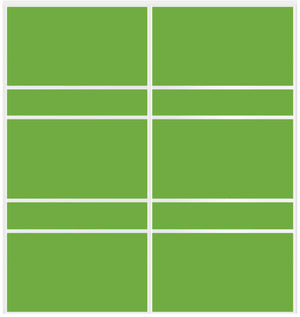 Custom Sliding White Aluminum Doors - Style 08 - 2 doors - Lime Green Glass - Doors and Beyond