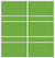 Custom Sliding White Aluminum Doors - Style 08 - 2 doors  - Lime Green Glass