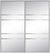 Custom Sliding Aluminum Doors - Style 08 - 2 doors  - MIrror