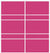 Custom Sliding White Aluminum Doors - Style 08 - 2 doors  - Pink Glass