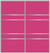 Custom Sliding Aluminum Doors - Style 08 - 2 doors  - Pink Glass