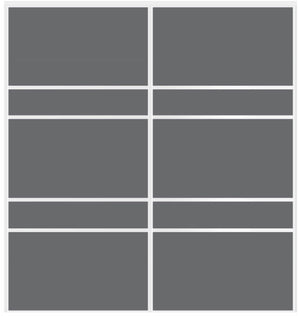 Custom Sliding White Aluminum Doors - Style 08 - 2 doors - Silver Gray Glass - Doors and Beyond