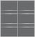 Custom Sliding Aluminum Doors - Style 08 - 2 doors  - Silver Gray Glass