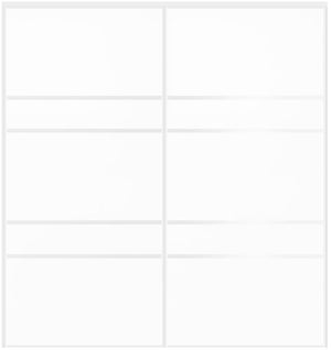 Custom Sliding White Aluminum Doors - Style 08 - 2 doors  - Soft White - Doors and Beyond