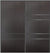 Custom Sliding Black Aluminum Doors - Style 08 - 2 doors  - Premium Wenge