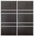 Custom Sliding White Aluminum Doors - Style 08 - 2 doors  - Premium Wenge