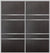 Custom Sliding Aluminum Doors - Style 08 - 2 doors  - Premium Wenge