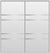 Custom Sliding Aluminum Doors - Style 08 - 2 doors  - White Drawing