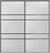 Custom Sliding Black Aluminum Doors - Style 08 - 2 doors  - White Wenge