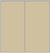 Custom Sliding Aluminum Doors - Style 01 - 2 doors  - Beige Glass