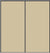 Custom Sliding Black Aluminum Doors - Style 01 - 2 doors  - Beige Glass