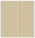 Custom Sliding White Aluminum Doors - Style 01 - 2 doors  - Beige Glass