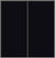 Custom Sliding Black Aluminum Doors - Style 01 - 2 doors  - Black Glass