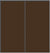 Custom Sliding Black Aluminum Doors - Style 01 - 2 doors  - Brown Glass