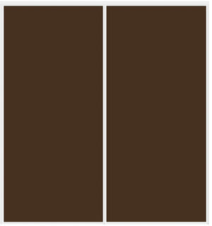 Custom Sliding White Aluminum Doors - Style 01 - 2 doors - Brown Glass - Doors and Beyond
