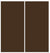 Custom Sliding White Aluminum Doors - Style 01 - 2 doors  - Brown Glass
