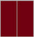 Custom Sliding Aluminum Doors - Style 01 - 2 doors  - Burgundy Glass