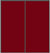 Custom Sliding Black Aluminum Doors - Style 01 - 2 doors  - Burgundy Glass