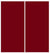 Custom Sliding White Aluminum Doors - Style 01 - 2 doors  - Burgundy Glass