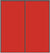 Custom Sliding Black Aluminum Doors - Style 01 - 2 doors  - Light Red Glass
