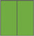 Custom Sliding Black Aluminum Doors - Style 01 - 2 doors  - Lime Green Glass