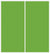 Custom Sliding White Aluminum Doors - Style 01 - 2 doors  - Lime Green Glass
