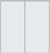 Custom Sliding Aluminum Doors - Style 01 - 2 doors  - White Glass