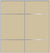 Custom Sliding Aluminum Doors - Style 10 - 2 doors  - Beige Glass