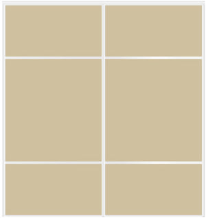 Custom Sliding White Aluminum Doors - Style 10 - 2 doors - Beige Glass - Doors and Beyond