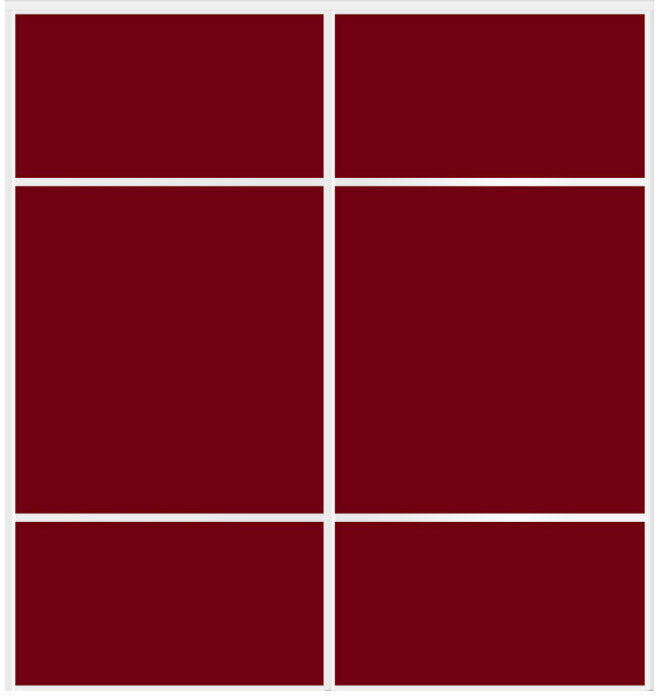 Custom Sliding White Aluminum Doors - Style 10 - 2 doors - Burgundy Glass - Doors and Beyond